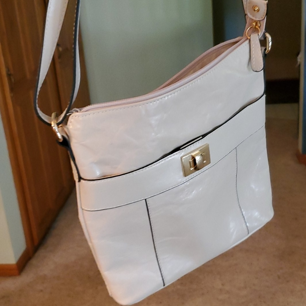 Giani Bernini Cream Crossbody Bag